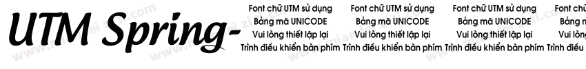 UTM Spring字体转换